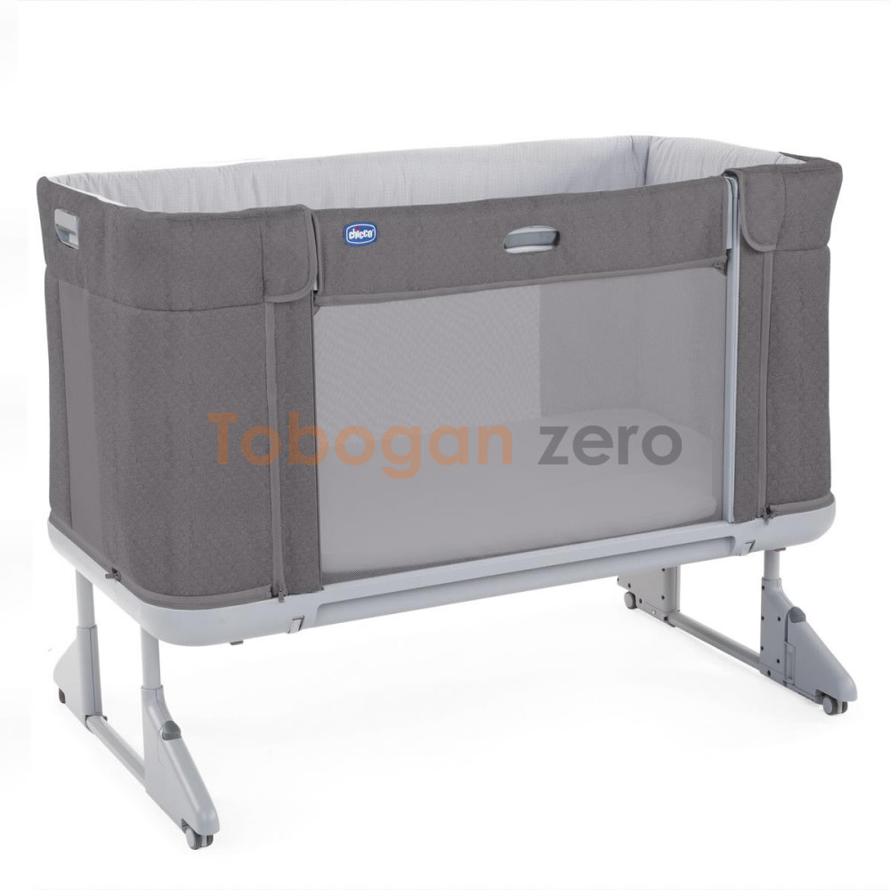 Cuna Chicco Next 2 Me Forever GRIS OSCURO-SLATE GREY).